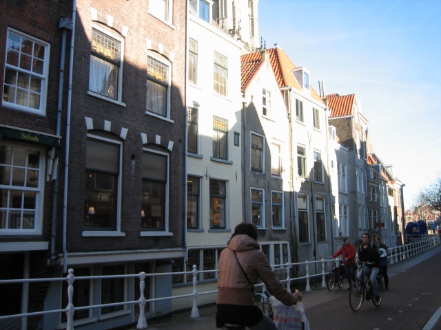 Bicycle in a street in Delft - The Netherlands